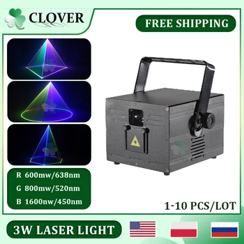 0 Fiscale 3W Verde cu Laser de Lumină ILDA Animație 3D Etapă Scanner Fascicul de Proiector Petrecere de Nunta Echipamente Profesionale Pentru DJ, Club Disco