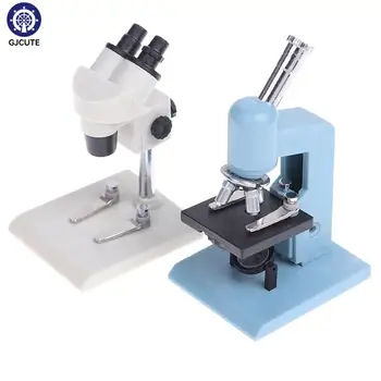 1:12 Casă De Păpuși În Miniatură Microscop Model De Echipament De Laborator Scena Decor Elemente De Recuzită Papusa Casa Decor Accesorii Copii Jucarii