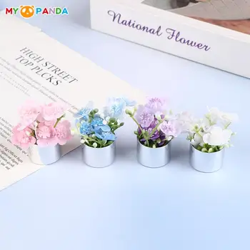 1:12 Scară Păpuși Mini Bonsai Simulare Crabapple Ghiveci Mini Aranjament Floral Model De Casă De Păpuși Gradina Accesorii Pentru Casa