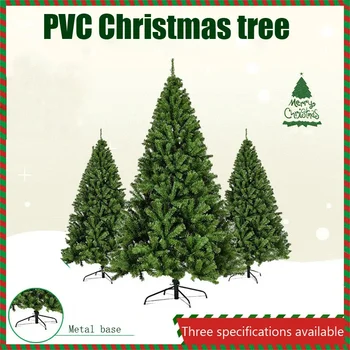 1.5 m, 1.8 m, 2.1 m Criptare Verde PVC Mare Pom de Craciun Decor de Crăciun 2024 Anul Nou Petrecere Acasă Decor Scenă