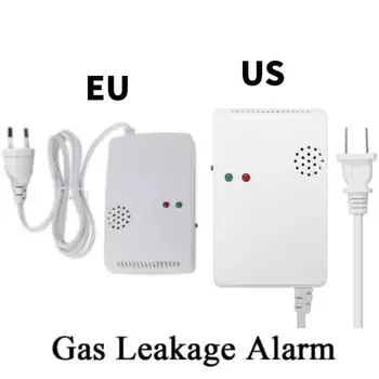 1-5PCS Gaze Naturale Sensibil Detector de Alarmă Independent Senzor de Gaz UE/SUA Plug Naturale Intoxicații Detector de Scurgeri de Gaze de Securitate Acasă