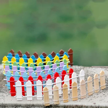 1 BUC casă de Păpuși în Miniatură din Lemn Gard Palisadă Model Pentru Fairy Garden Home Decor Mini Ambarcațiunile de Micro Amenajare a teritoriului Jucării DIY Accesorii