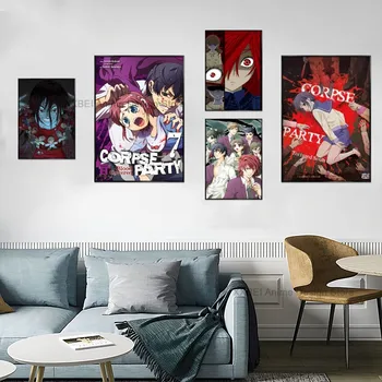 1 buc Corpse Party Anime Poster Autocolant Dormitor Studiu Arta de Perete Agățat Decor Pictura de Înaltă Calitate Imprimate