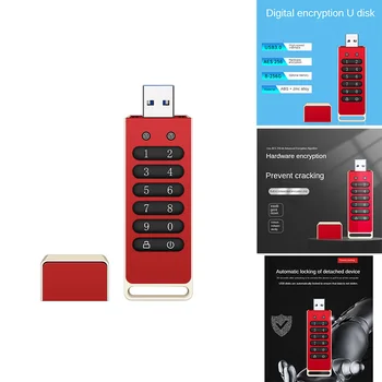 1 BUC Secure Drive USB Criptate Unitate Flash USB Cu Tastatura USB 3.0 Disc Flash 128GB