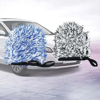 1 buc Shag pile Microfibra Spalatorie Auto Mănușă Dublu-Side Degetul Buzunar Roata de la Mașină, burete pentru Curățare Auto Auto Detaliază