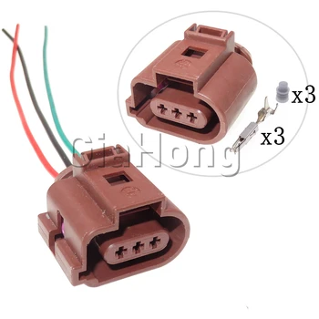 1 Set 3 Moduri de Automobile Cablu Plug 3B0973703A Auto Carcasa din Plastic Conector pentru VW Audi Masina Impermeabil Soclu