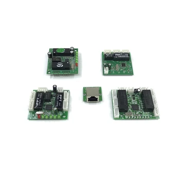 10/100mbps mini modul design ethernet placa de circuit switch ethernet module 3/5/6/8 port PCBA bord OEM Placa de baza