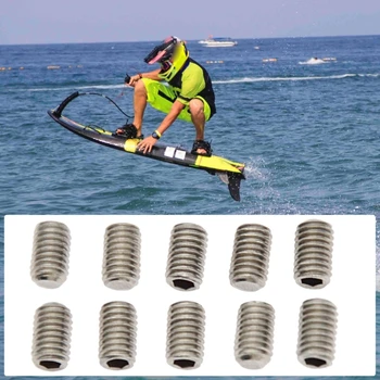 10 Buc Grub Suruburi de 5mm Fin Plug Șuruburi din Oțel Inoxidabil, placă de Surf Fin Șuruburi