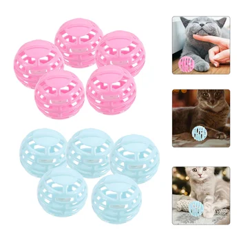 10 Buc Jucării Bell Ball Amuzant Pisica Bile cu Clopote Reutilizabile Pisoi Plastic Jingle pentru Pisici Consumabile