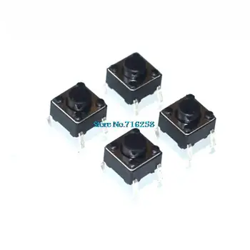 100buc/lot 6X6X4.3 DIP Tactile Tact Mini-Buton Comutator Micro Comutator de Moment 6*6*4.3 mm