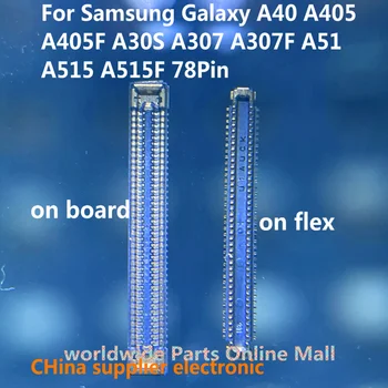 10buc-200pcs Încărcător Port USB Conector FPC Pentru Samsung Galaxy A40 A405 A405F A30S A307 A307F A51 A515 A515F Plug Bord 78Pin
