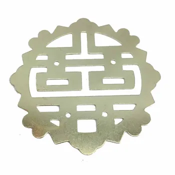 10buc Fier de Decor din Lemn Cutie de Patch-uri Decorative Retro Dubla Bucurie Bucata Stick Colț Cod 54mm