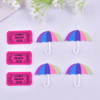 10buc Inima Singuratic Club Brand Umbrela Farmecele Acrilice pentru Cercei Colier Sac Brățară DIY Y2k Moda Bijuterii Accesorii