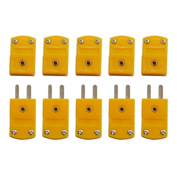 10buc K-Tip Masculin Feminin Termocuplu Adaptor Conectori de Sârmă de Cablu in Miniatura Socket Set de Senzori de Temperatură