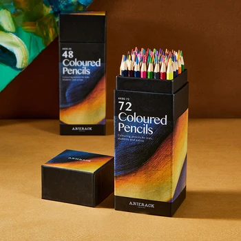 12/18/24/36/48/72 Din Lemn Colorate, Un Set De Creioane Colorate De Artă Pentru Artiști Scris De Desen Papetărie