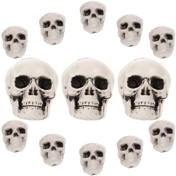13 Buc Halloween Acvariu Craniu Decoratiuni Rezervor de Pește de Jos și Creveți elemente de Recuzită de Joc
