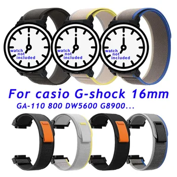 16mm Sport Nylon Buclă Watchband Pentru Casio G-SHOCK GA-110 700 GD100 DW5600 G-5600 GW-M5610 GLS-8900 Curea de Ceas Curea Bandă