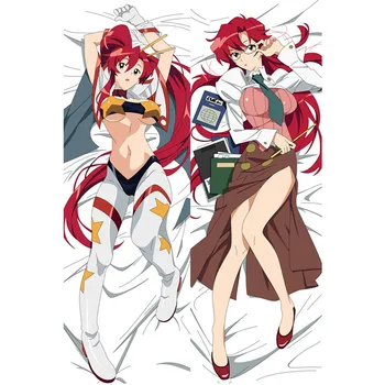 180cm Sosirea Anime Tengen Toppa Gurren-Lagann Pernă Acoperă YokoDakimakura Cazul 3D-verso lenjerie de Pat Îmbrățișându Corp față de Pernă