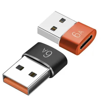 1buc 6A Type C la USB 3.0 Adaptor OTG USB-C de sex Feminin la Masculin USB Converter pentru MacBook Samsung, Xiaomi, Huawei, Orange