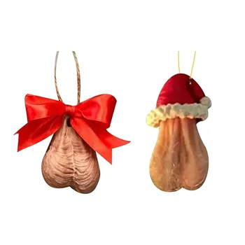 1buc Amuzant Penis Pom de Crăciun Agățat Ornament Pandantiv Acasă Decorare Petrecere de Anul Nou Livrările de Vacanță de Crăciun Agățat