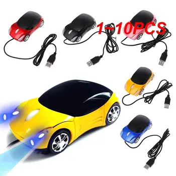 1~10BUC Creatoare de Moda prin Cablu USB Masina Mouse-ul 3D Mașină de Forma USB Mouse Optic Gaming Mouse Soareci Pentru PC, Laptop