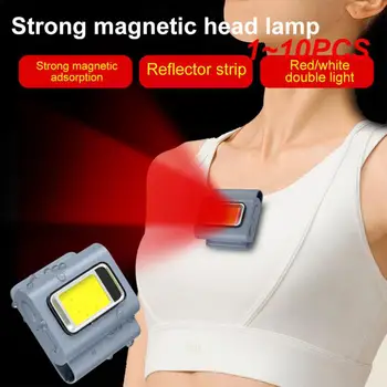 1~10BUC Multifuncționale LED Portabil Cu Lumina de Încărcare Magnetic Haine de Lumină Clip Lumină de Funcționare Silicon Lumină Puternică