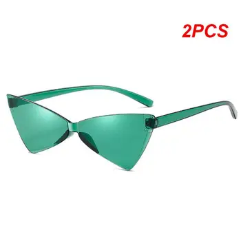 2 BUC ochelari de Soare 17g Personalitate de Moda de Clar Și Luminos Confortabil De purtat, Rezistent la Uzură, Accesorii de Îmbrăcăminte, Ochelari Ochi de Pisica