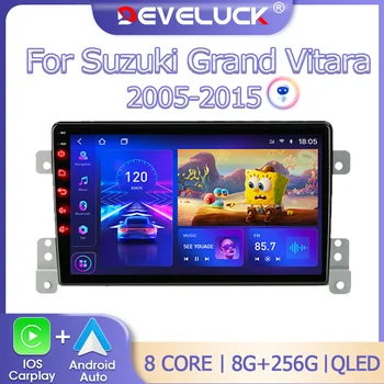 2 Din Android 12 Radio Auto Pentru Suzuki Grand Vitara 3 2005-2012 2013 2014 2015 Stereo Multimedia Player Video Navigaion Carplay
