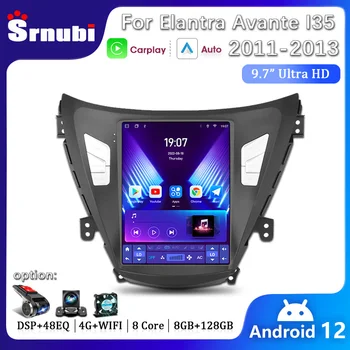 2 Din Radio Auto Android 12 Pentru Hyundai Elantra Avante I35 2011 2012 2013 Player Multimedia GPS Carplay Pentru Tesla Stil Unitatea de Cap
