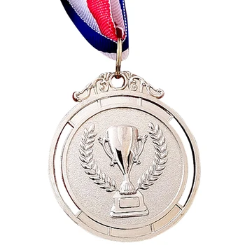 2 Inci Câștigătorul Medaliei cu Panglică Gât Rotund pentru Concursuri de Partid (Argintiu)