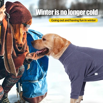 2023 Câine Haine de Iarnă pentru animale de Companie Caini Tricoul Flanel Cald Câine Pijamale Căptușit Haine pentru Mediu pentru Câini de talie Mare Labrador Îmbrăcăminte