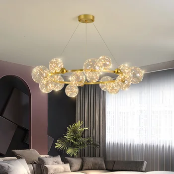 2023 Nou de Lux de Lumină Lampă Elegant în Camera de zi Candelabru Restaurant Fasole Magie Cerul Înstelat Modern Minimalist