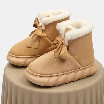 2023 piele de Oaie Lână Cuprinzătoare Anti-derapare Cizme de Zapada pentru Femei Mini Ghete de Iarna Cald Îngroșat Pantofi pentru Femei Botas Mujer