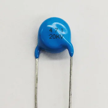 20BUC Înaltă frecvență albastru ceramice chip capacitor20KV 471K 470pF Fhigh-tensiune de alimentare condensator cu dielectric din ceramică
