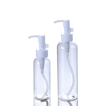 20PcsClear Sticlă de Plastic Goală Umăr Rotund Alb Lotiune Pompa de 3oz 8oz 100ML250ML Portabil Cosmetice Reîncărcabile Sticle de Șampon