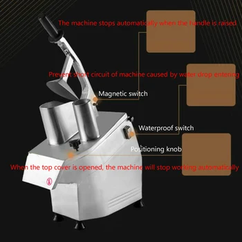 220V Multi-funcție Electrică Cartofi Tocatorul Multifunctional de Legume Automat Masina de debitat Comerciale Morcov Ghimbir Slicer