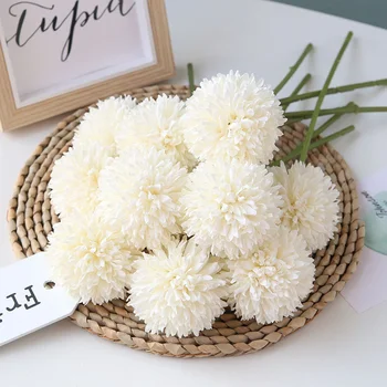 29cm Mătase Păpădie Flori Artificiale Buchet de Crizantema Minge de Flori False pentru Acasă Decorare Nunta Petrecere Masă Cununa DIY