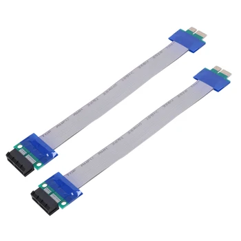 2X PCI-Express PCI-E 1X Riser Card Flex Extender Cablu de Extensie Pentru PC