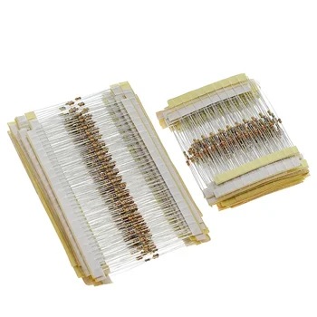 300pcs/set de 30 de Tipuri 1/6W Rezistență de Carbon 5% Film Resistor Pack Assorted Kit 1K 10K 100K 220ohm 1M Rezistențe 300pcs/set