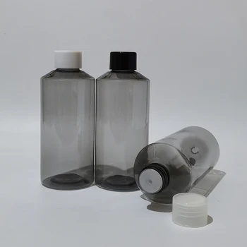 30pcs 200ml Gol Gri Eșantion Sticle de Plastic cu Capac Cu filet de Călătorie de Dimensiuni de Ambalare Cosmetice Pentru Gel de Dus Sampon Sapun Lichid