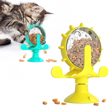 360 Interactive Trata Scurgeri de Jucărie pentru Pisică Mică Câini Original Lent Câine Alimentator Câine Amuzant Roata jucărie animale de Companie Produse de Companie Scurgeri mingea