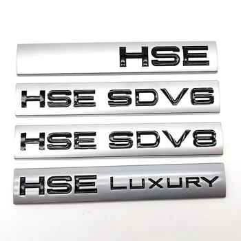 3D SDV6 HSE SDV8 de LUX Logo Emblema, Insigna Autocolant Auto se Potrivesc pentru Land Rover Defender, Discovery, Freelander Portbagaj Auto Accesorii
