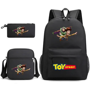3pcs Disney Toy Story Woody Adolescent Elevii Rucsacuri Ghiozdane Caz Creion Saci de Umăr Băieți Fete ghiozdane Seturi