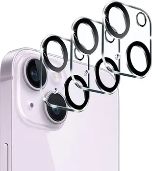 3pcs Pentru iPhone 15 14 14 13 Pro Max 12 Mini 11 Pro Max aparat de Fotografiat Lentilă Capacul Protector din Sticla Temperata
