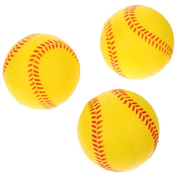 3pcs Practică Mingi de baseball PU Burete de Formare Mingea pentru a Lovi și în Interior sau în aer liber