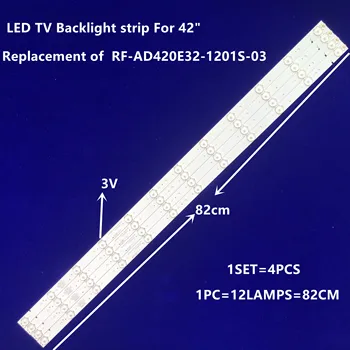 4BUC LED Backlight Benzi RF-AD420E32-1201S-03 A1 pentru BBK 42LEM-1009 SKEYTECH ST-4230 SANYO LE106S16FM CX420DLEDM LE106N11SM
