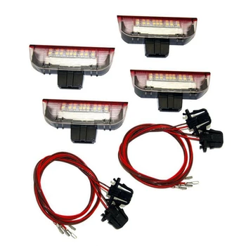 4buc LED-uri Auto Usa lampa de bun venit Proiector pentru Golf 6 7 Jetta MK5 MK6 Passat B6 B7 CC, Scirocco, TIGUAN