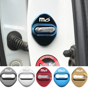 4buc/set Auto Door Lock Anti-rugina Caz Acoperire Insigna de Protecție Autocolante Emblema pentru Mazda 6 M6 Logo-ul Auto Accesorii Coafura