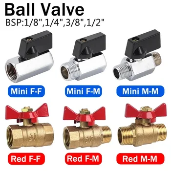 5/20/100buc Brass Ball Valve Compresor de Aer de Apă, Gaz de Petrol ventilul de închidere 1/8