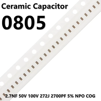 (50buc) 0805 de 2,7 NF 50V 100V 272J 2700PF 5% NPO COG 2012 SMD Condensatoare Ceramice